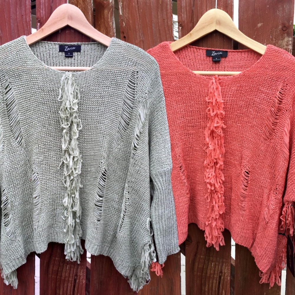 NWT Dolman Sleeve Crochet Top - Picture 2 of 4